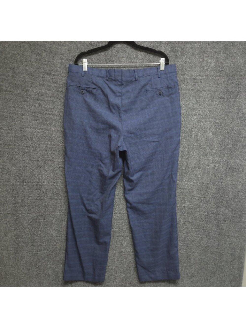 Brioni Dress Pants Mens 36x28 Blue Windowpane Check Distressed - Picture 3 of 11